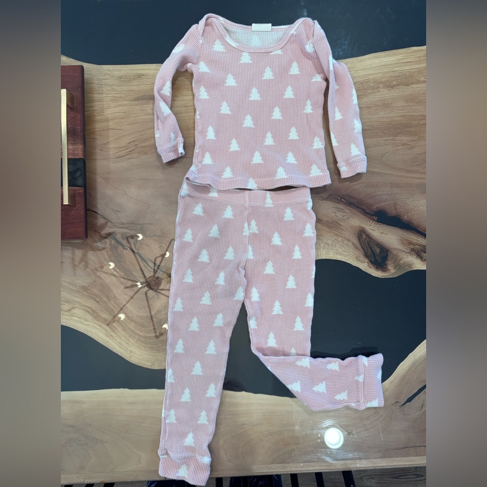 Adorable Pink and White Kids Pajama Set